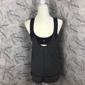 Lululemon Athletica Shelf Bra Cinch Waist Tank